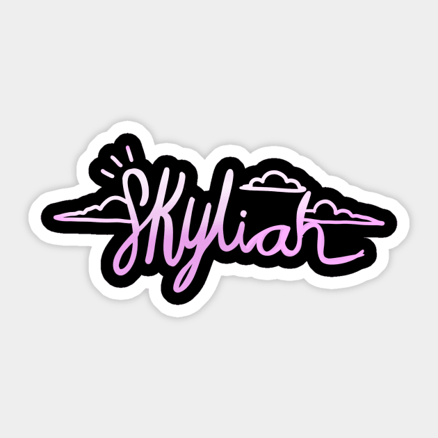 Pink gradient Skyliah Design (accessories) Sticker by Skyliah